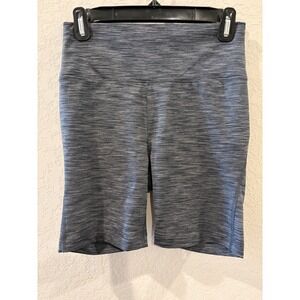 Outdoor Voices TechSweat Bike Shorts Gray Space Dye High Rise Athletic Womens M